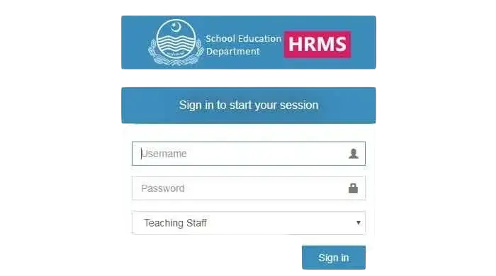 HRMS Punjab for Teachers (SEDHR Portal)